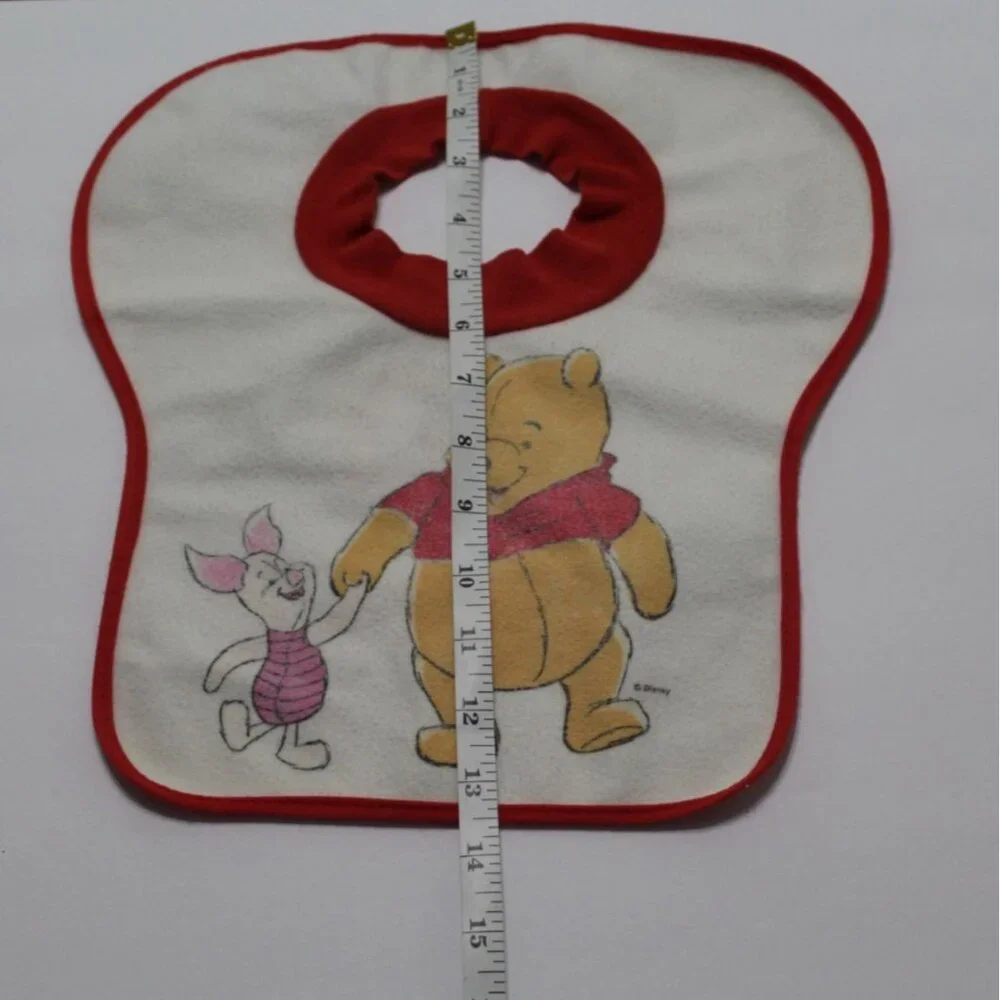 Vintage First Years Winnie the Pooh & Piglet Pullover Bib 1990s